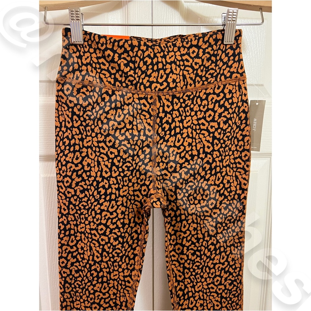 J. Crew Weekend High Rise Cheetah Print 7/8 Leggings NWT - Picture 4 of 14